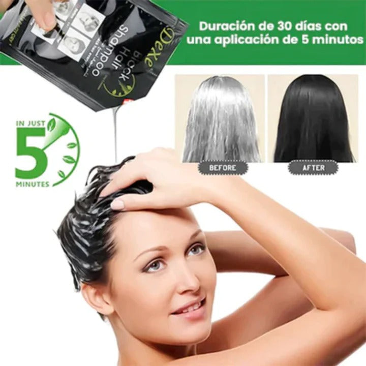 Shampoo Cubre Canas Negro