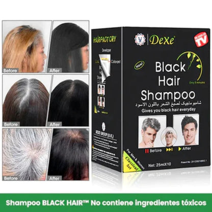 Shampoo Cubre Canas Negro