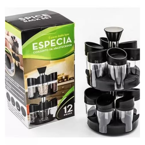 Juego de 12 Especieros Giratorio 360°