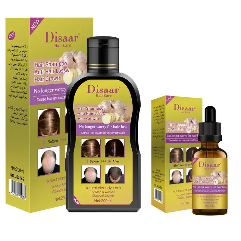 Pack shampoo y serum anticaída de jengibre Amigo Real