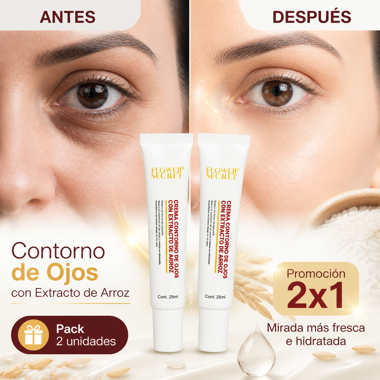 CONTORNO PARA OJOS DE ARROZ 2x1