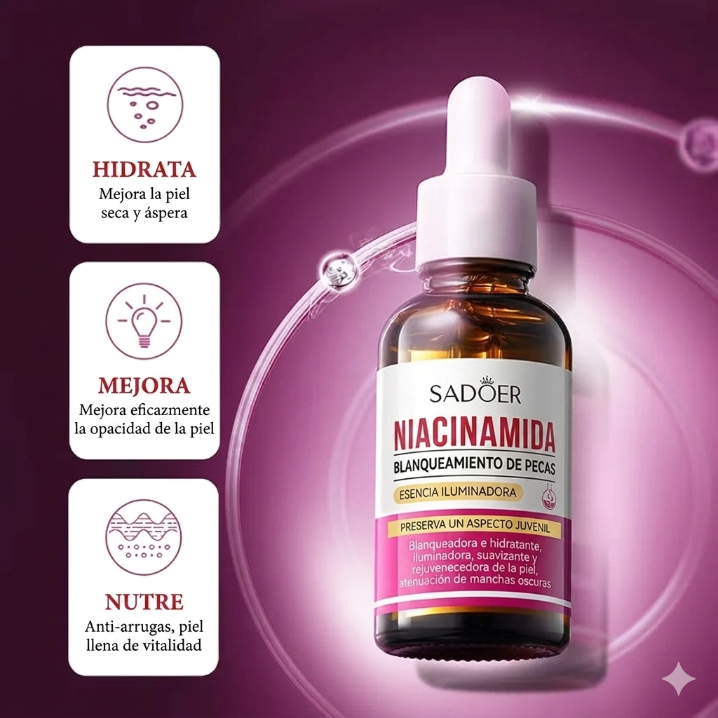 SADOER Suero Facial Blanqueador Niacina