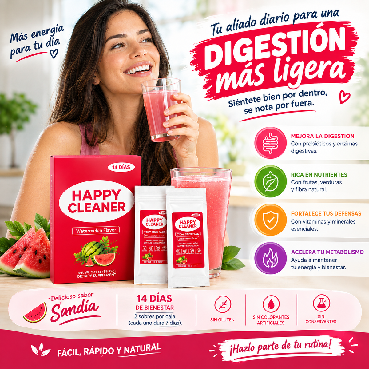 Happy cleaner | Suplemento Digestivo