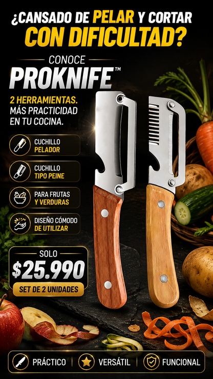 ProKnife™ | PACK SET DE CUCHILLOS PROFESIONAL 2X1