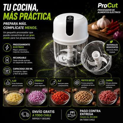 ProCut | Procesador De Alimentos Inalambrico 250ML