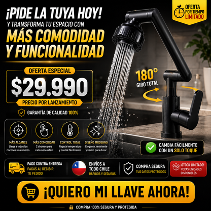 FLEX180™ | LLAVE MONOMANDO 180°