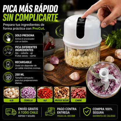 ProCut | Procesador De Alimentos Inalambrico 250ML
