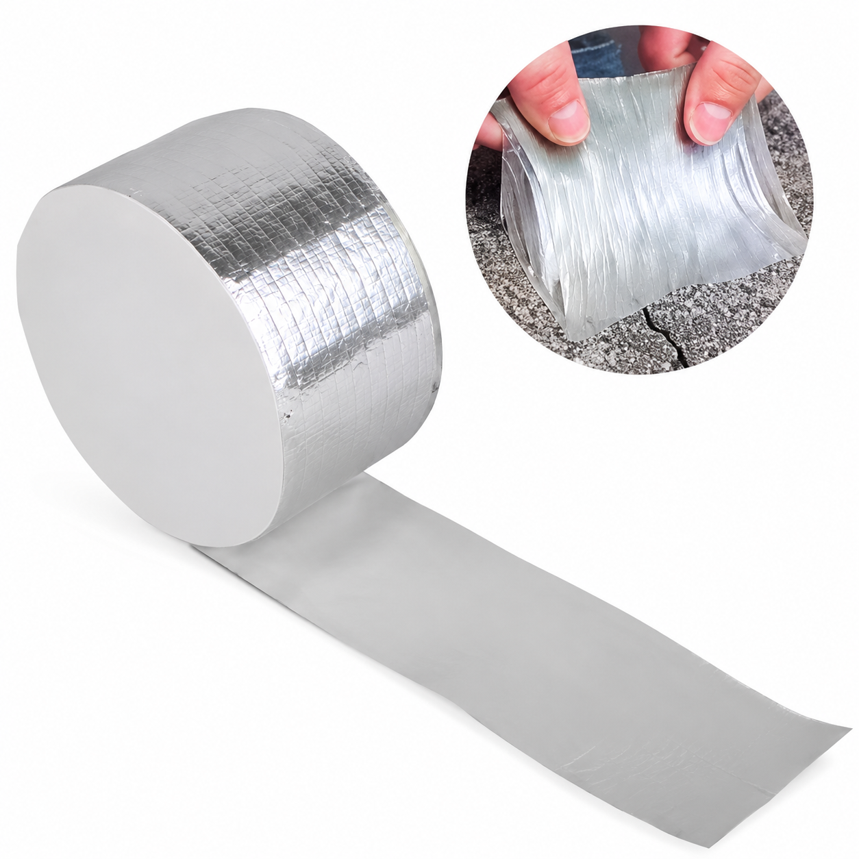 CINTA DE ALUMINIO DE BUTILO 5CM x 5M