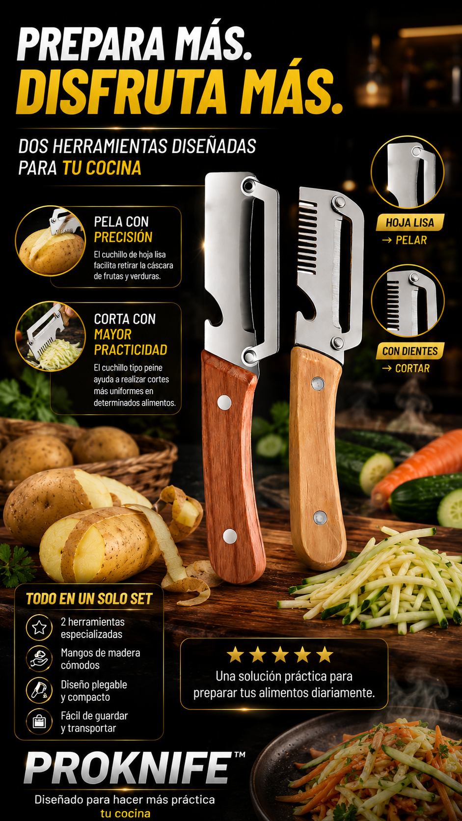 ProKnife™ | PACK SET DE CUCHILLOS PROFESIONAL 2X1