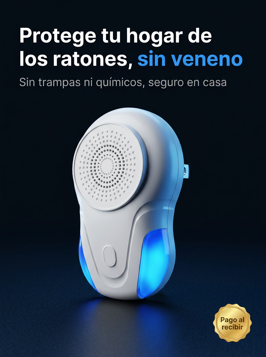 Repelente Ultrasónico de Roedores | Mantén los ratones fuera de tu casa